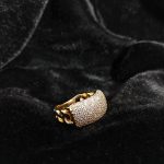 "Zarr" Golden Luxe Cuban Ring by Ruva