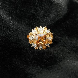 "Shamsa" Citrine Rose Gold Ring by Ruva
