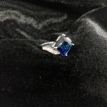 "Neelum" Blue solitaire Sapphire ring by Ruva