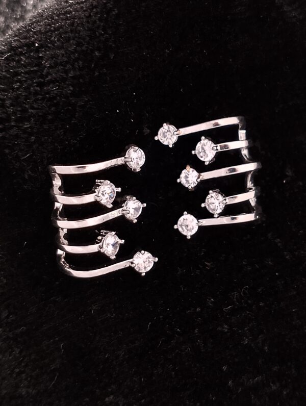 Twinkle Trails by Ruva – Sparkling Silver Ear Cuffs for Limitless Shine