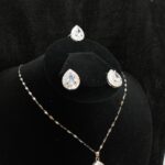 3 PCs Crystal Droplet Locket Set With Earring Stud ANd Ring