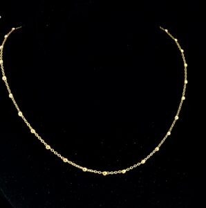 Golden Beads Chain by Ruva Jewellers