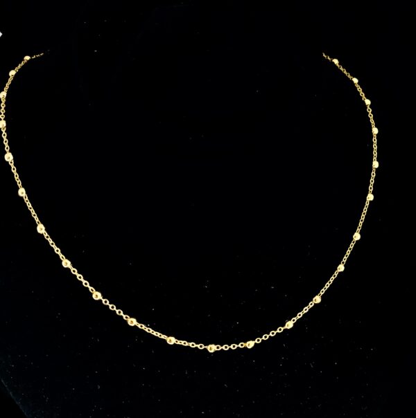Golden Beads Chain by Ruva Jewellers